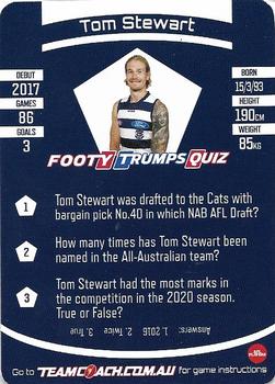 2021 Team Coach AFL #24 Tom Stewart Back